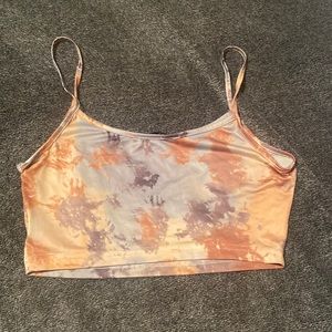 Multi color crop top from Shein.